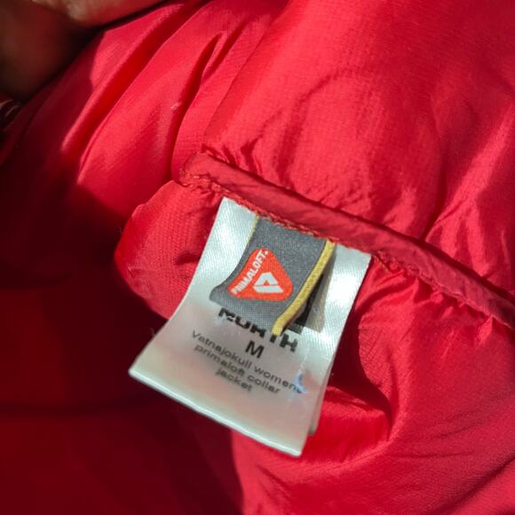 66°North Iceland Vatnajökull Puffer Jacket Red Primaloft Full Zip Women's Size M - Picture 4 of 6